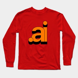 Typography design of Adobe Illustrator Extension .ai Long Sleeve T-Shirt